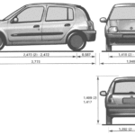 Renault Clio blueprint