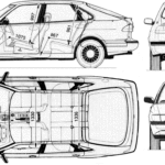 Saab 900 blueprint