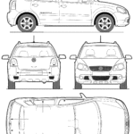 Volkswagen Cross Polo blueprint