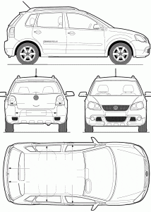 Volkswagen Cross Polo blueprint