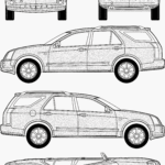 Cadillac SRX blueprint