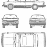 Datsun Bluebird Turbo blueprint