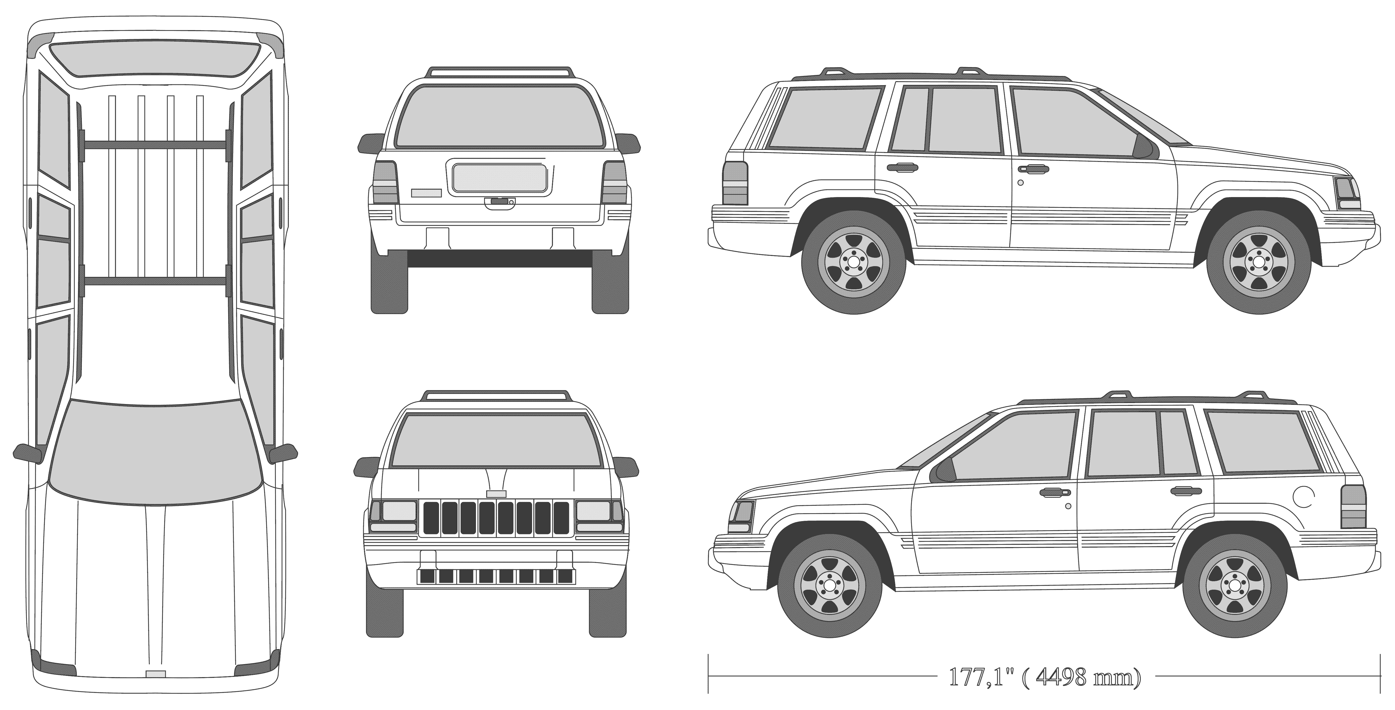 Jeep Grand Cherokee blueprint