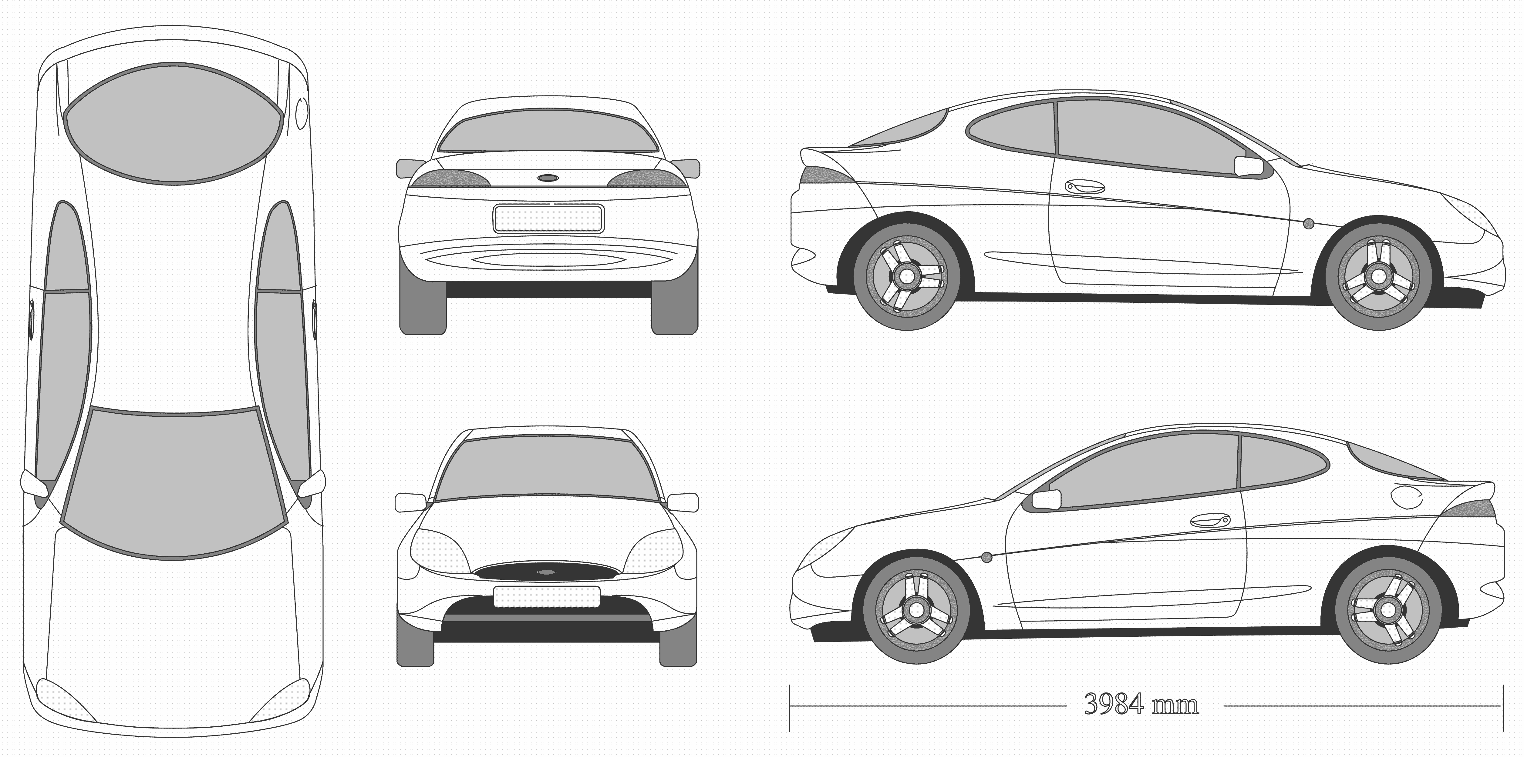 Ford Puma blueprint