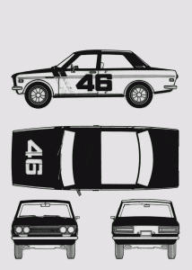 Datsun 510 blueprint