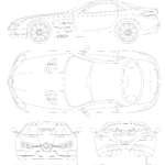 Mercedes-Benz SLR McLaren blueprint