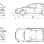 Mitsubishi Lancer Sportback blueprint