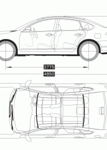 Nissan Teana blueprint