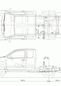 Toyota Hilux blueprint