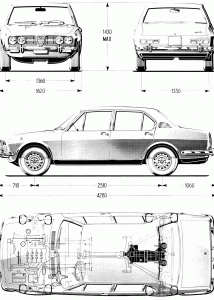 Alfa Romeo Alfetta blueprint