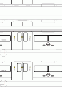 London Underground Train blueprint