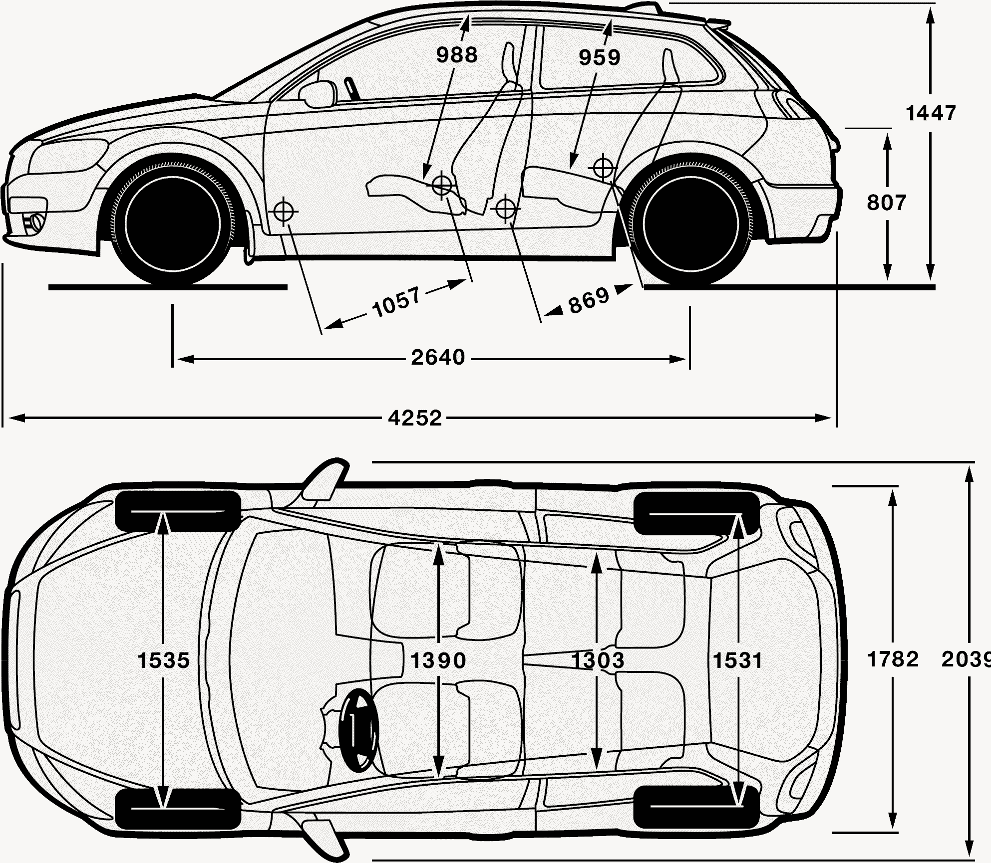 Volvo C30 blueprint