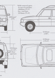 Land Rover Discovery blueprint