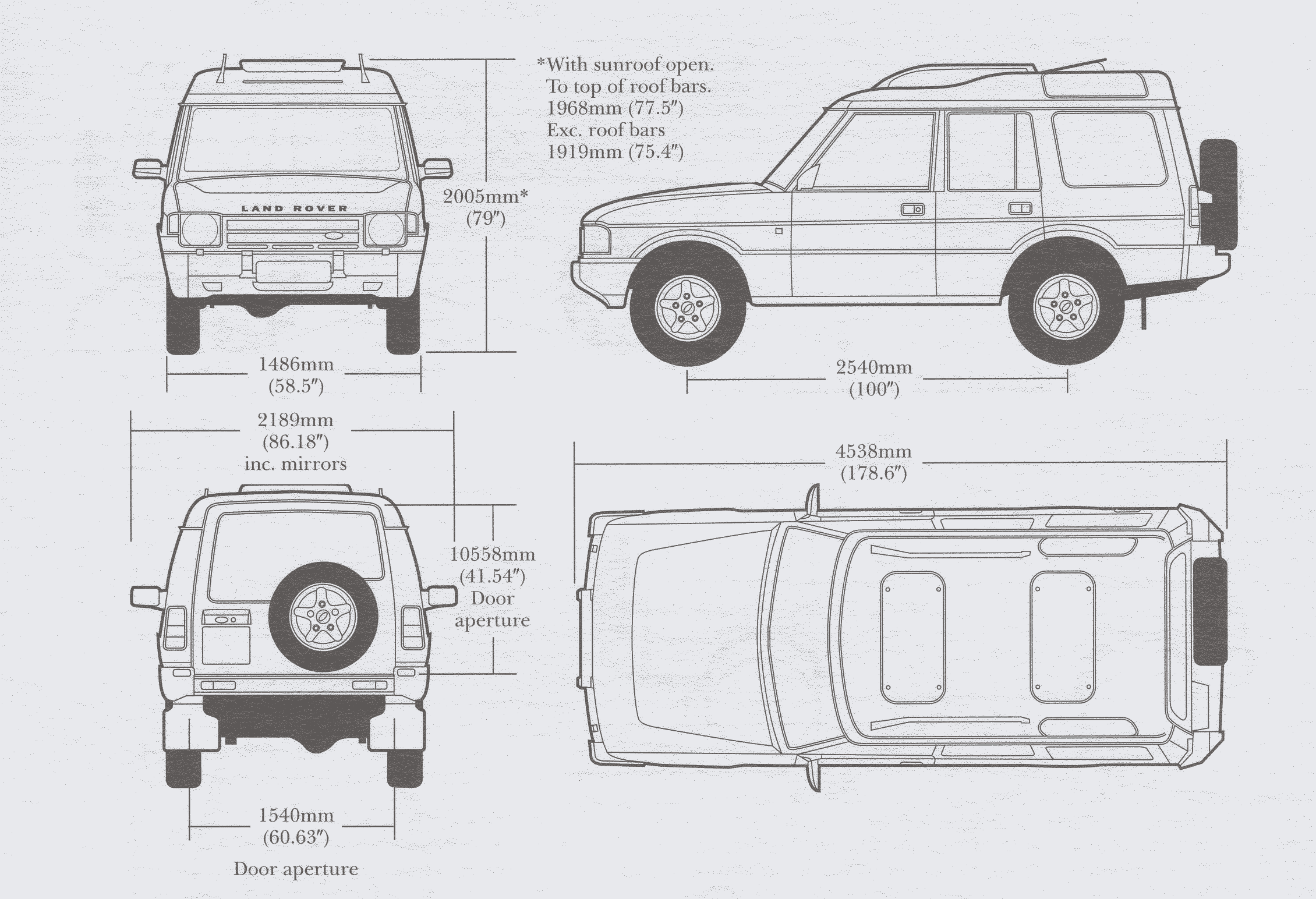 Land Rover Discovery blueprint