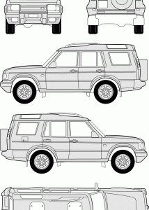 Land Rover Discovery blueprint