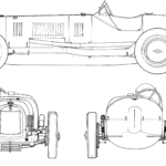 Maserati Tipo 26 blueprint