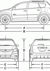 Pontiac Vibe blueprint