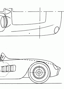 Maserati 300S blueprint