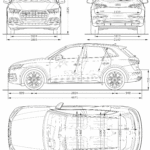 Audi SQ5 blueprint
