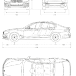 BMW 5-series 2017 blueprint