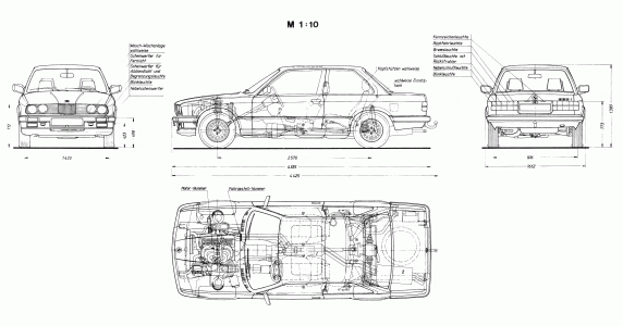 Bmw 3 Series e30 blueprint