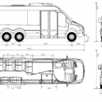 Mercedes Benz Sprinter City Bus blueprint