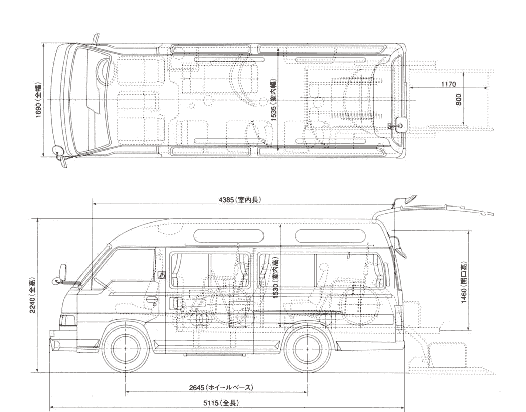 Nissan Caravan blueprint