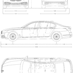 BMW M760Li xDrive blueprint
