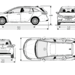 Opel Astra Tourer blueprint