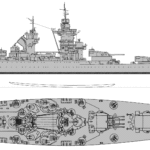 Richelieu-class battleship blupeint