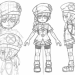 Small girl anime character blueprint