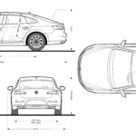 Volkswagen Arteon blueprint