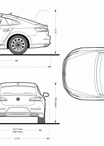 Volkswagen Arteon blueprint