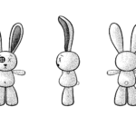Cartoon bunny blueprint