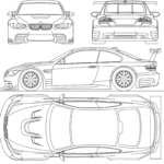 BMW M3 GTR blueprint