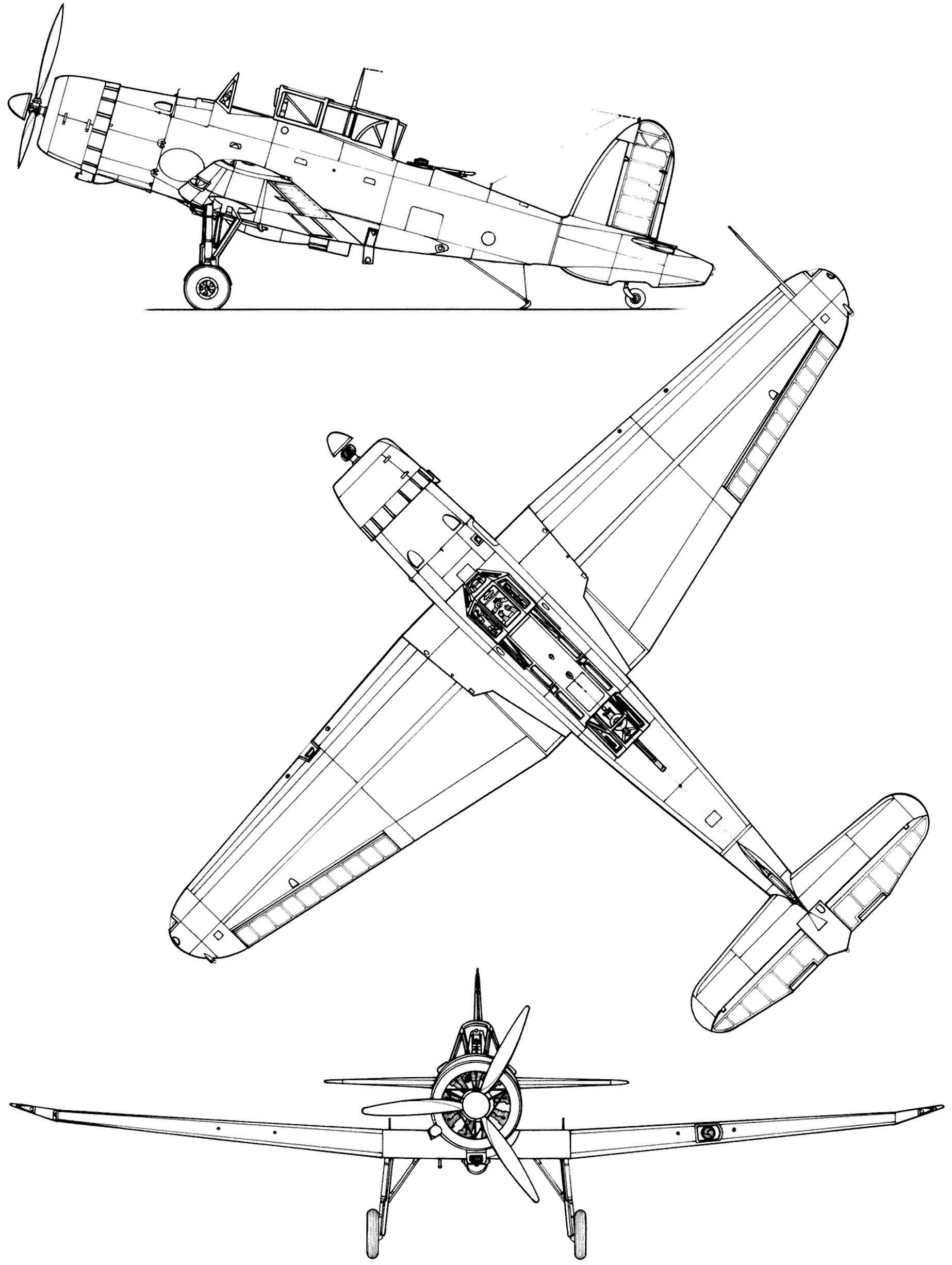 Blackburn Skua B-24 blueprint