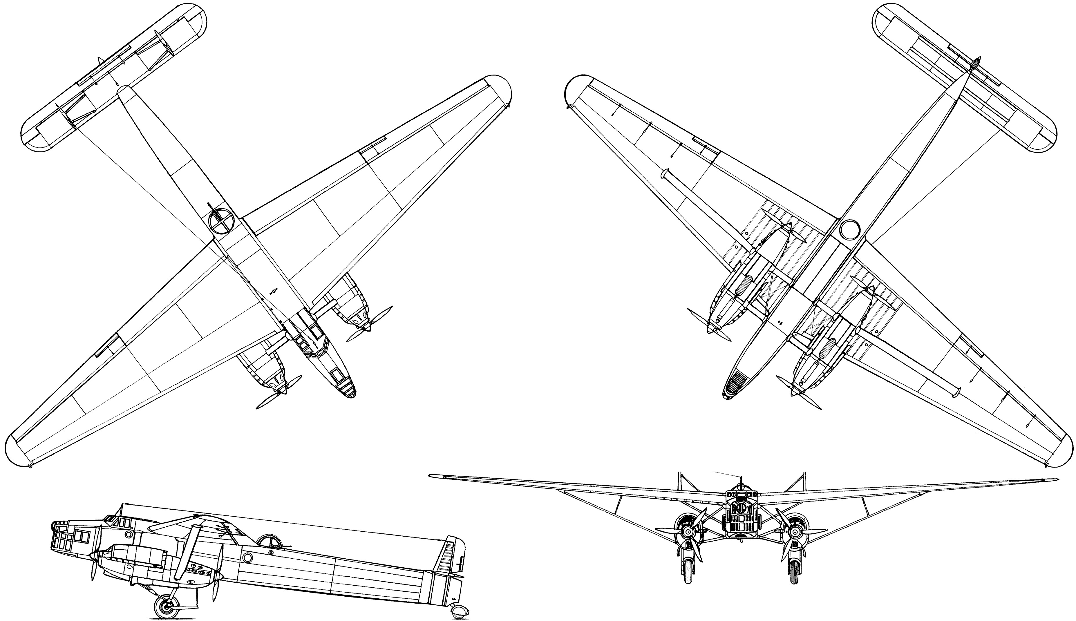 Farman F.223 blueprint