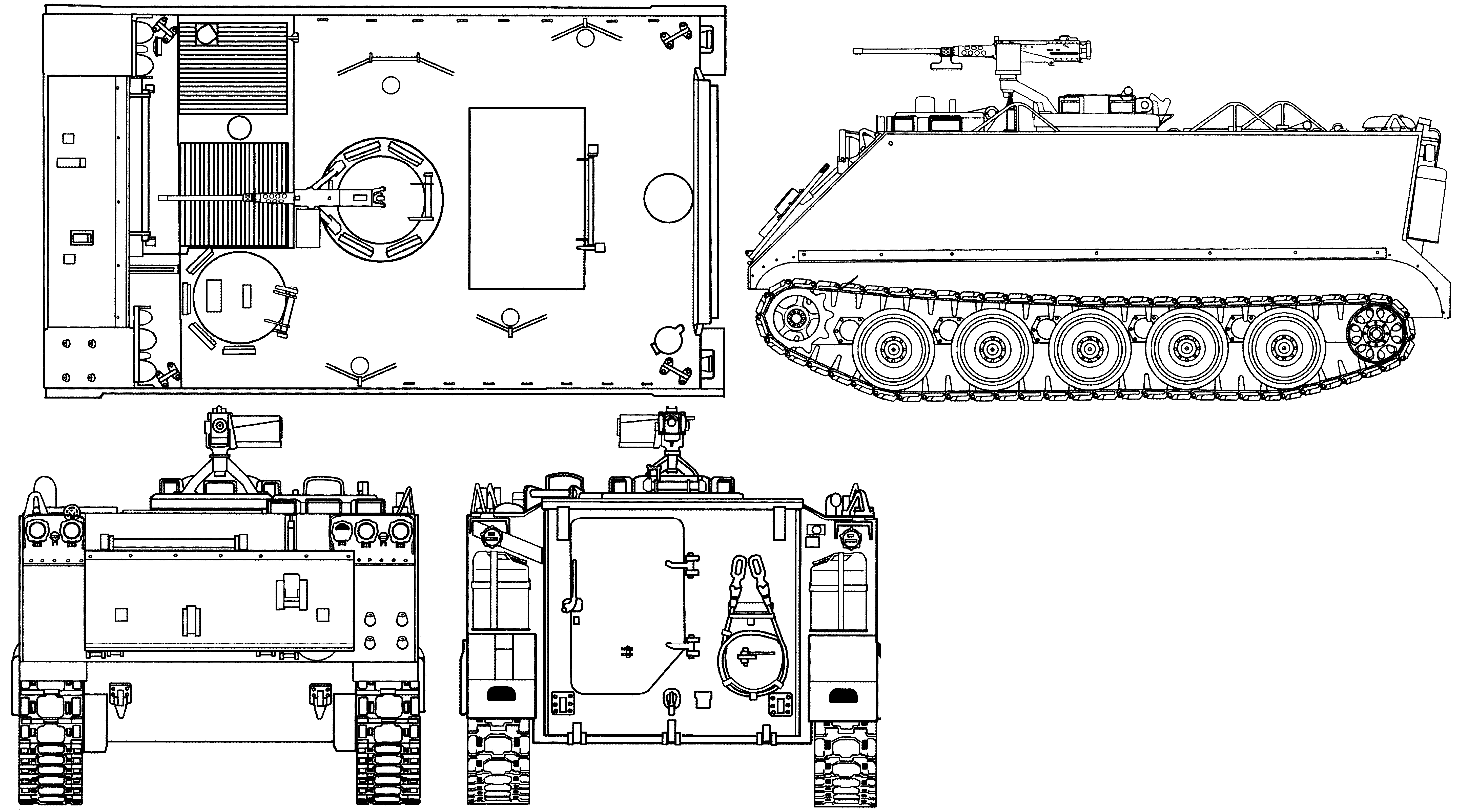 M113 armored personnel carrier blueprint