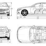 Mercedes-Benz AMG e43 blueprint