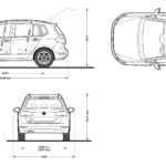 Volkswagen Golf Sportsvan blueprint