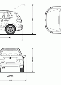 Volkswagen Golf Sportsvan blueprint