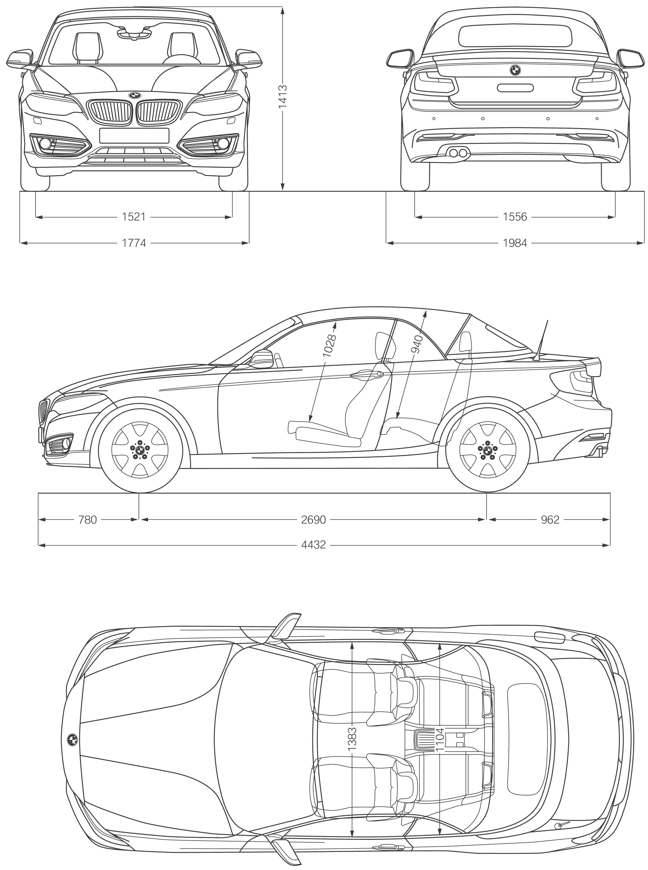 BMW 2-series blueprint