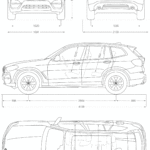 BMW X3 blueprint