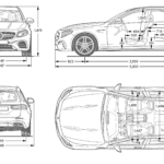 Mercedes Benz AMG E63 blueprint