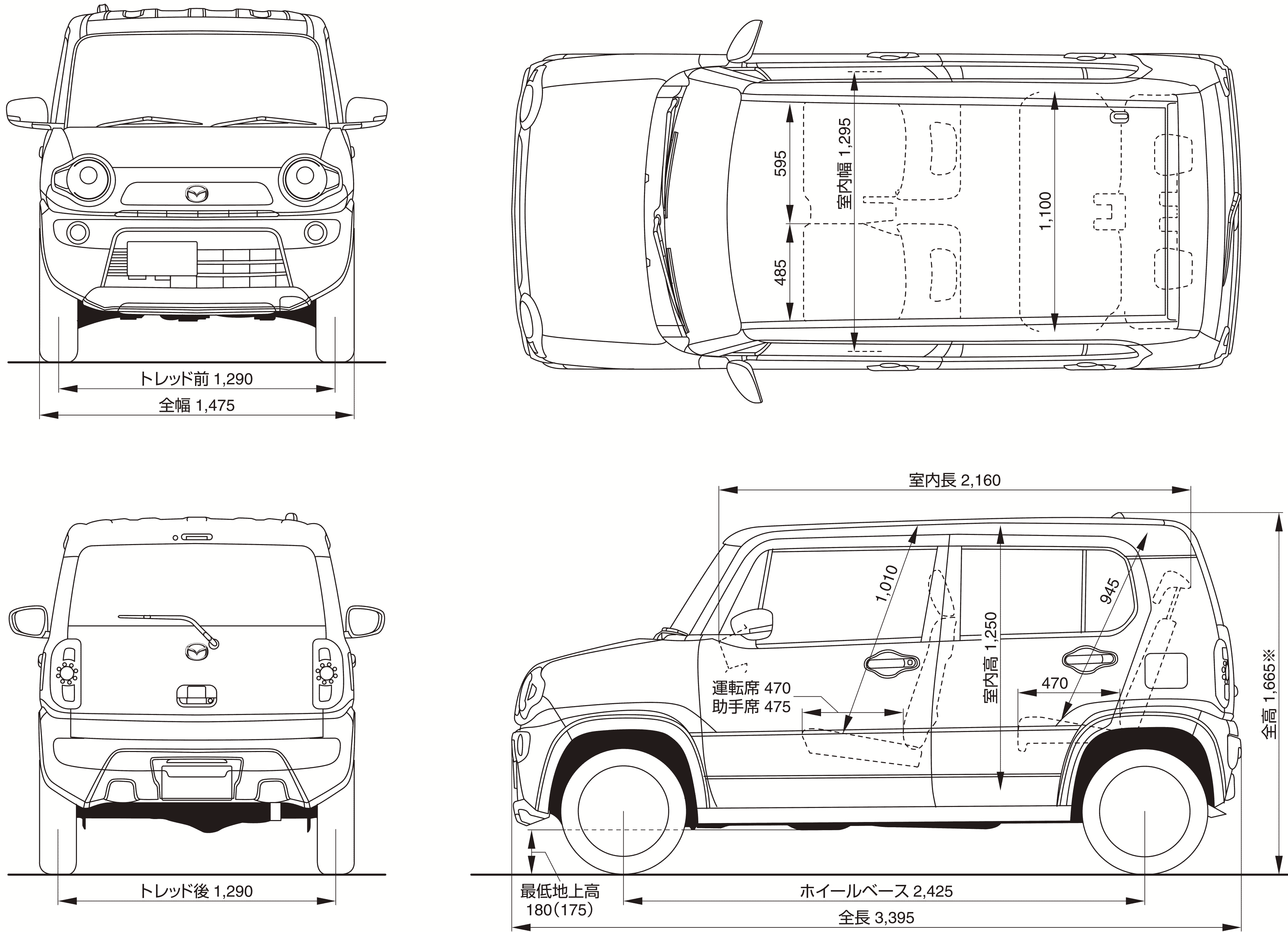 Mazda Flair blueprint