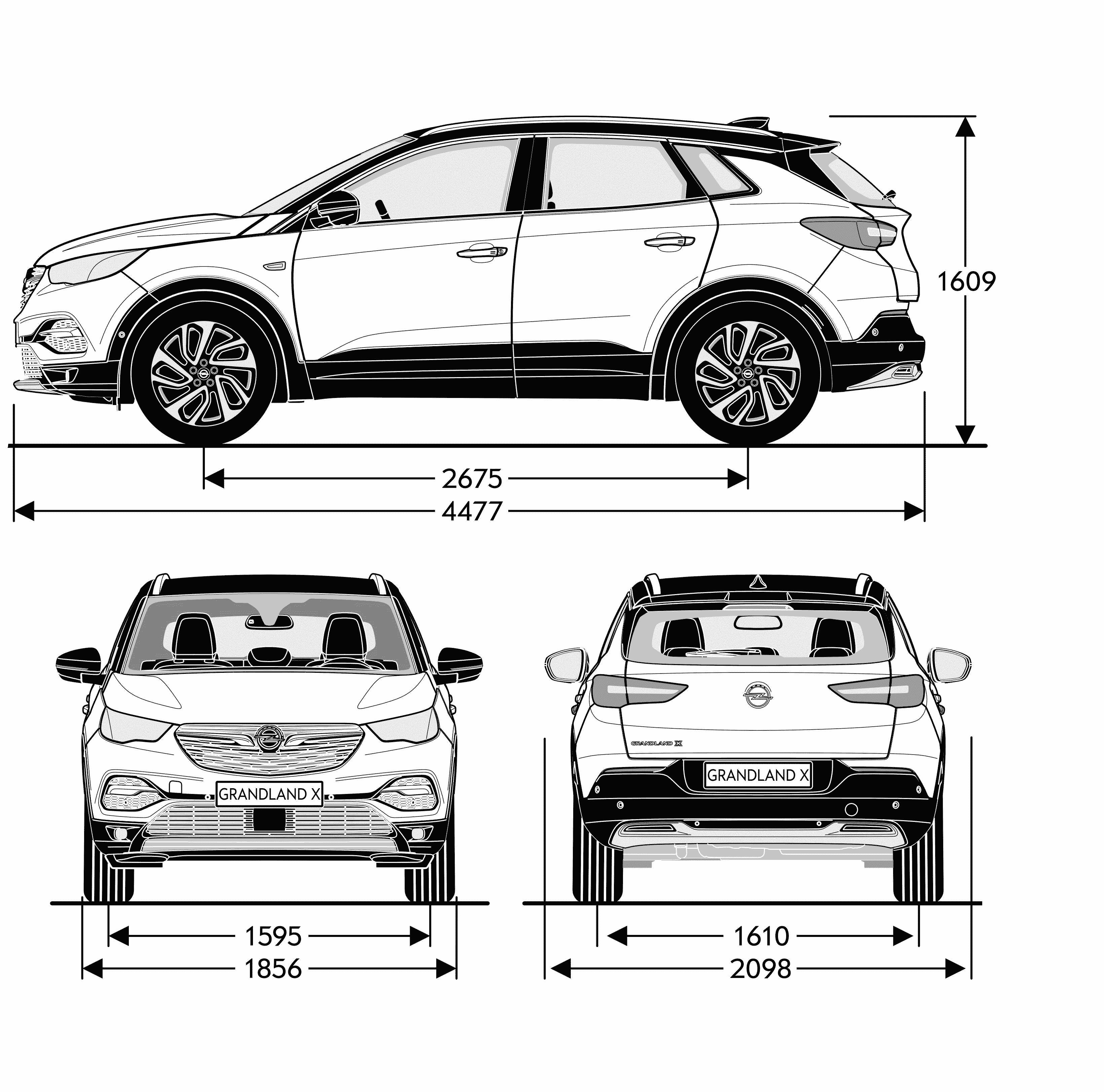 Opel Grandland blueprint