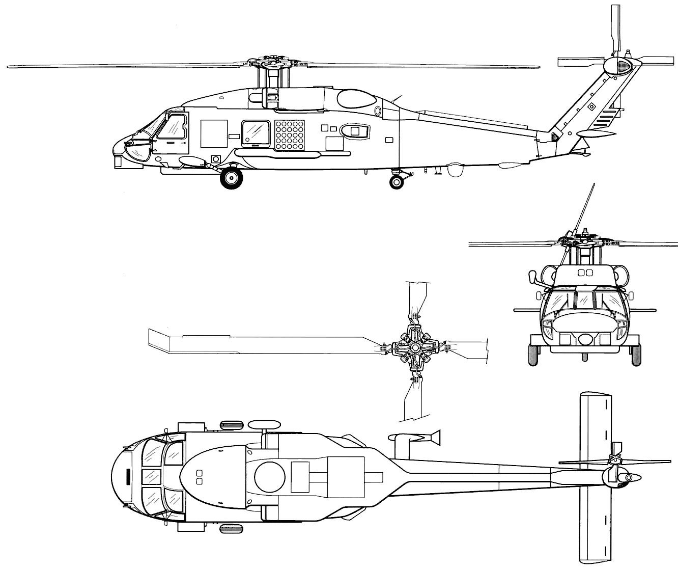 Sikorsky S-70 blueprint