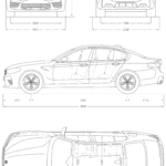 BMW M5 blueprint
