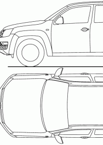 Volkswagen Amarok blueprint