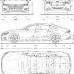 Audi A7 Sportback blueprint